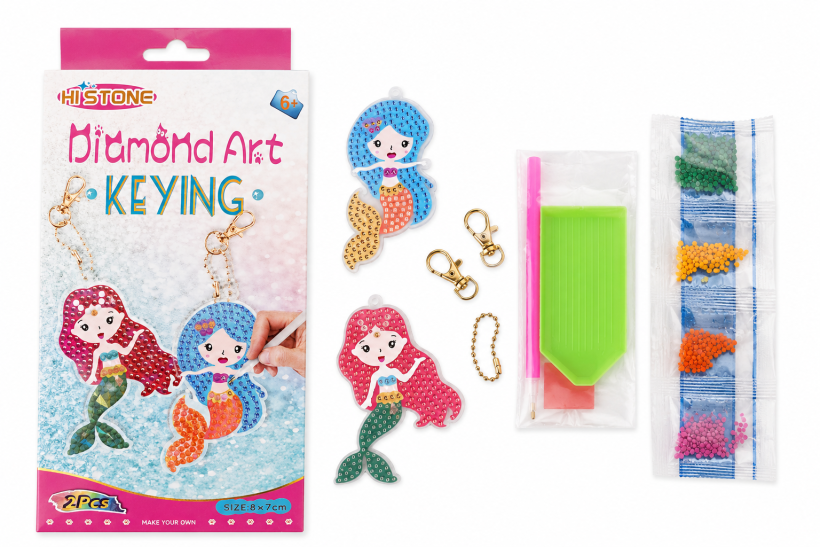 Diamond Art Keyring – zestaw kreatywny DIY