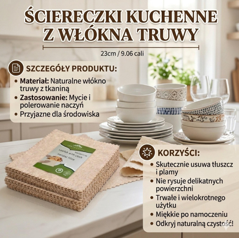 Ściereczki LUFFA 10szt.