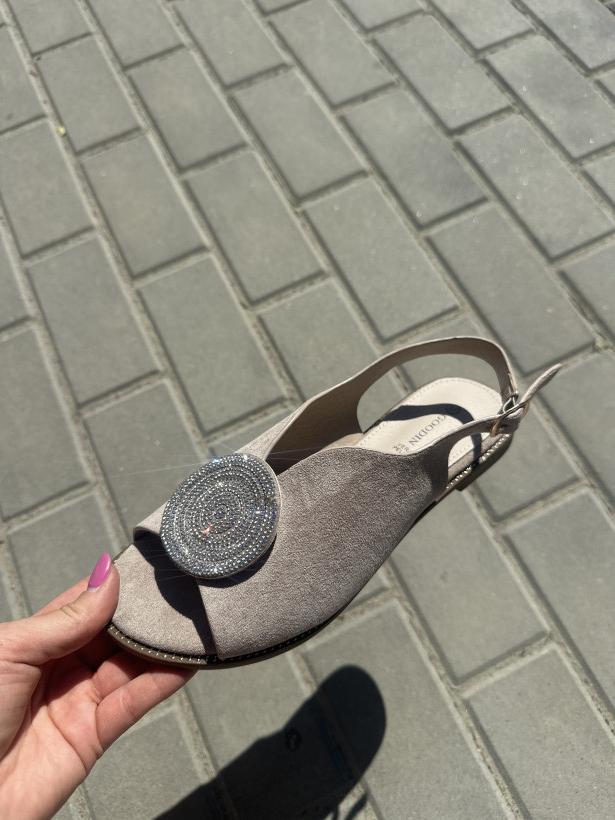 PŁASKI 5 goodin gd-fl888 khaki beżowa saszka z ozdobnym kołem