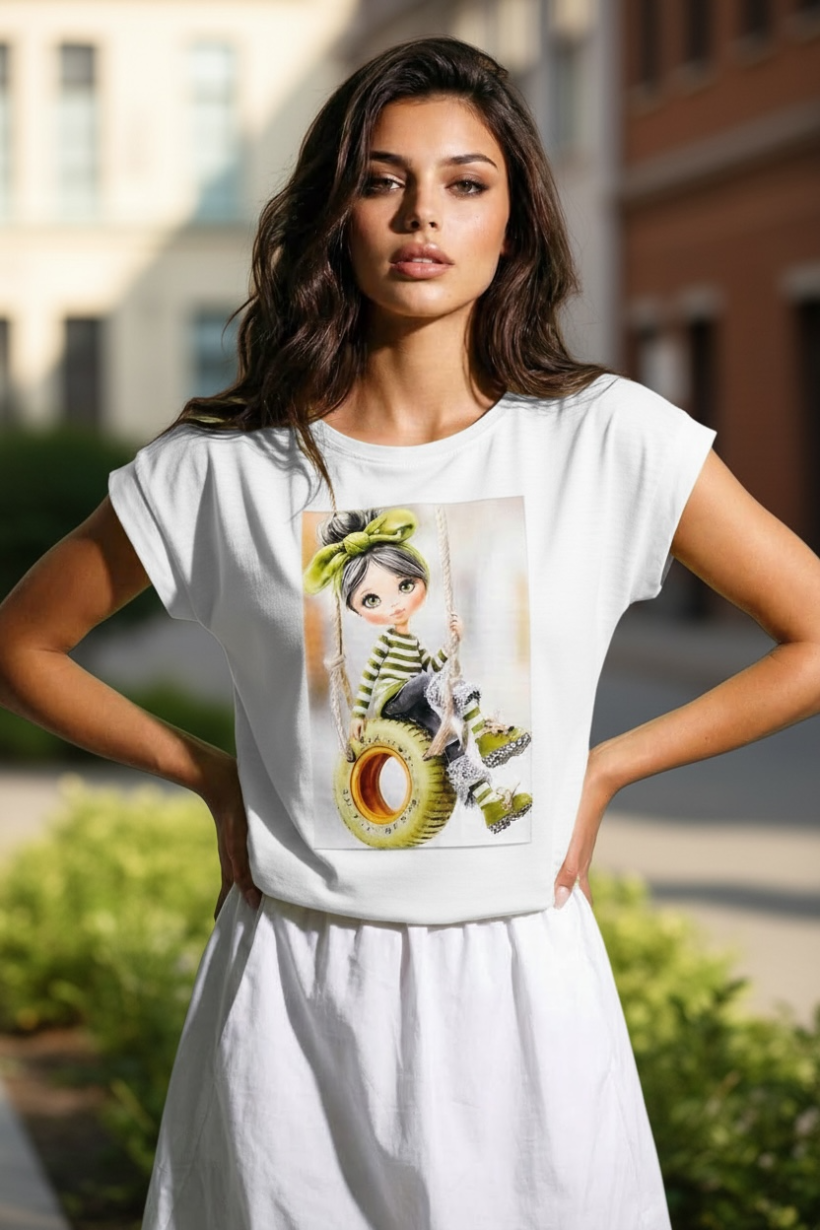 T-shirt Swing Doll Magnes Lines