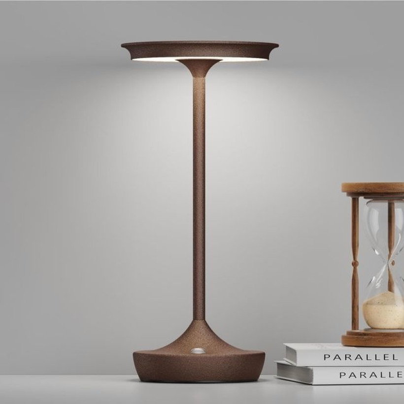 Bezprzewodowa lampka led na dotyk kolor rdzy