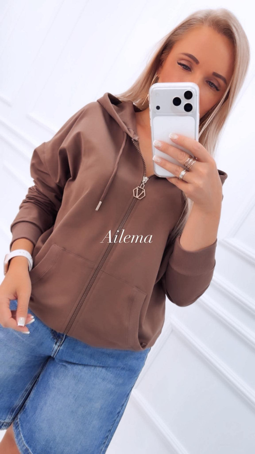 Bluza Awsarre 5046 na zamek z kapturem 