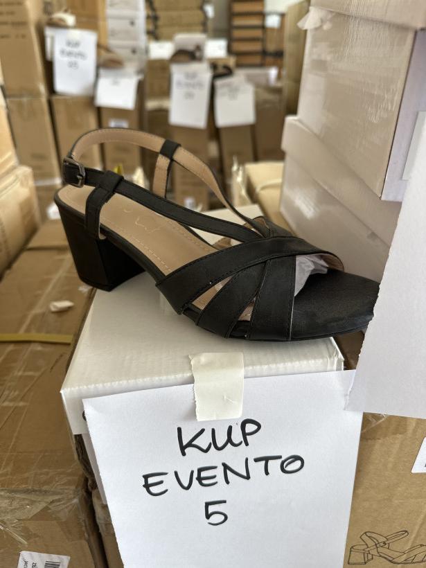 EVENTO 5 sandalek czarny na klocku 23SD35-5525 BLACK