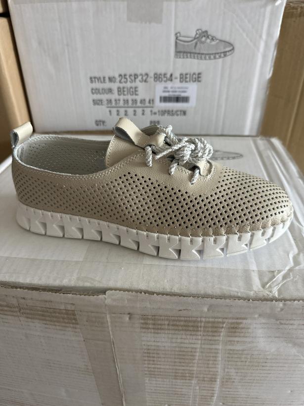 EVENTO 9 Adidas miękki beżowy wygodny ze skóry naturalnej 25SP32-8654 beige 