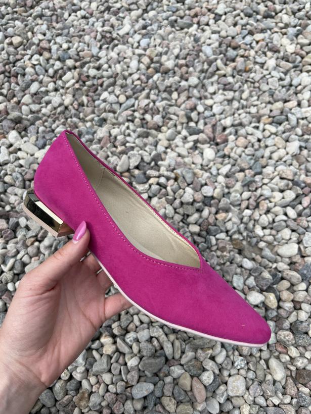 KAMEX 51 balerina 64 fuksja zamsz 