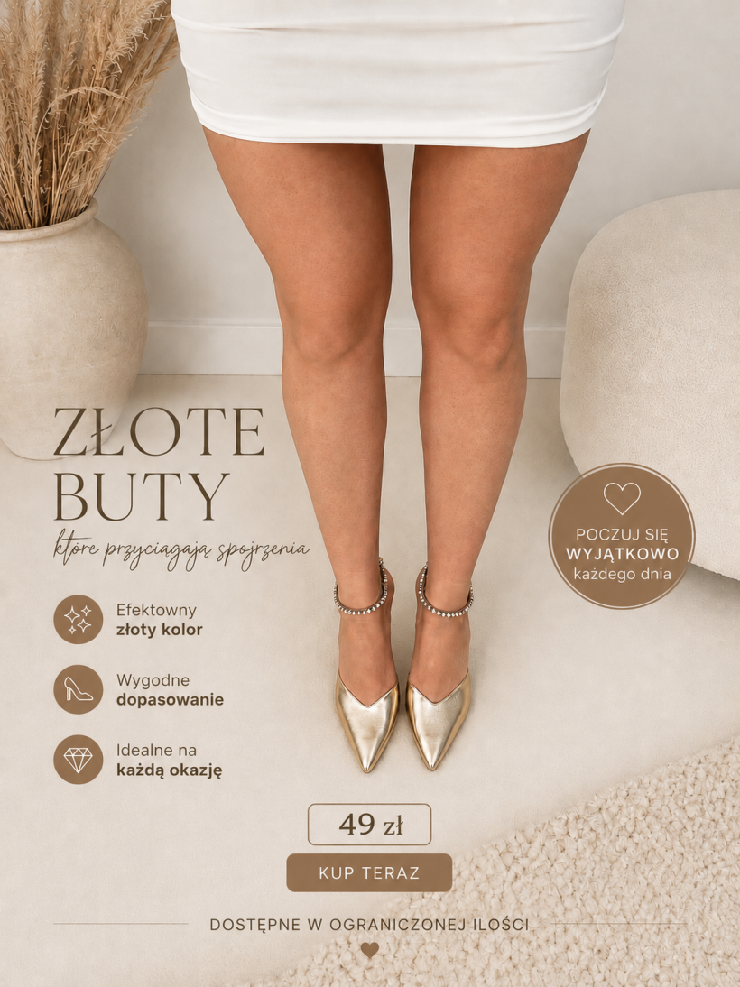 Buty GLAMOUR GOLD
