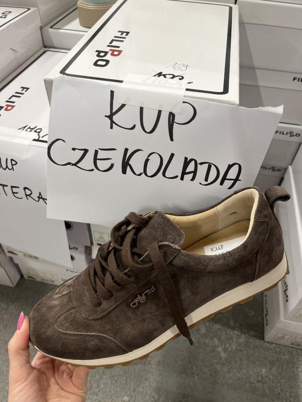 CZEKOLADA snackers filippo dp7557/26 dbr brązowy zamsz