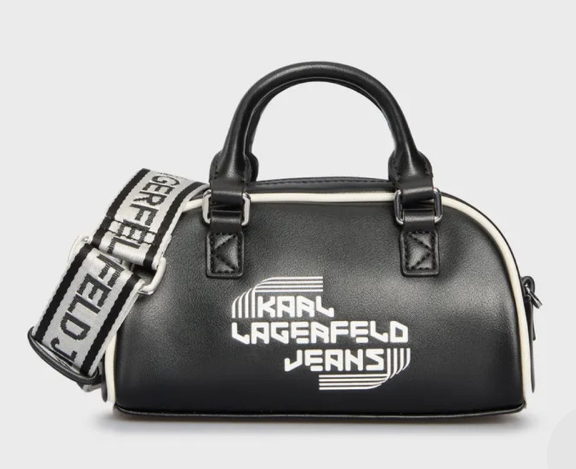 Torebka Karl Lagerfeld Bowling Crossbody czarna