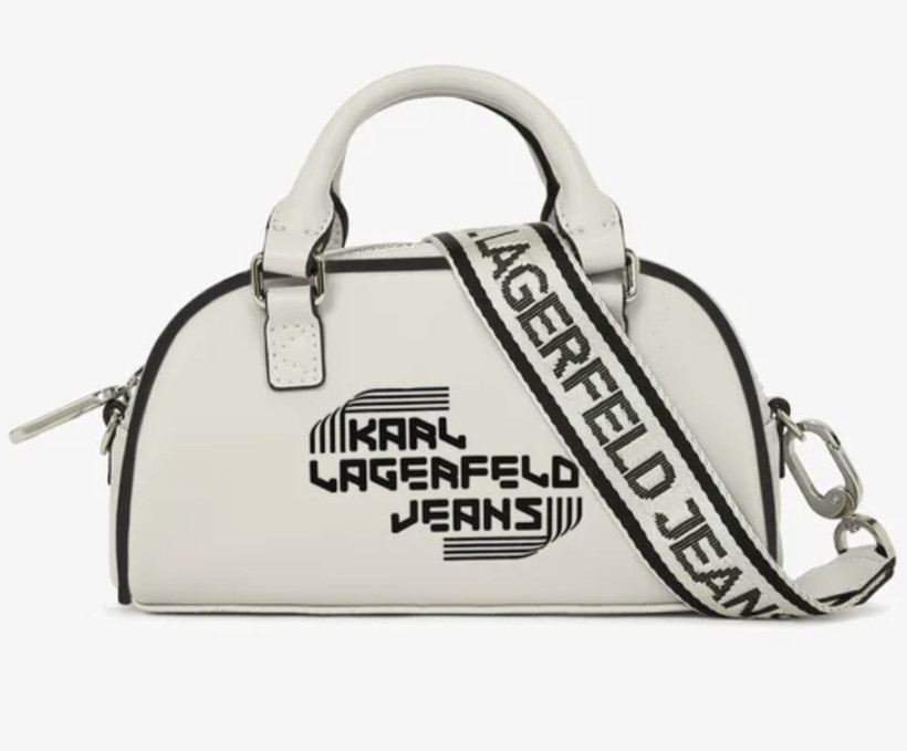 Torebka Karl Lagerfeld Bowling Crossbody ecru