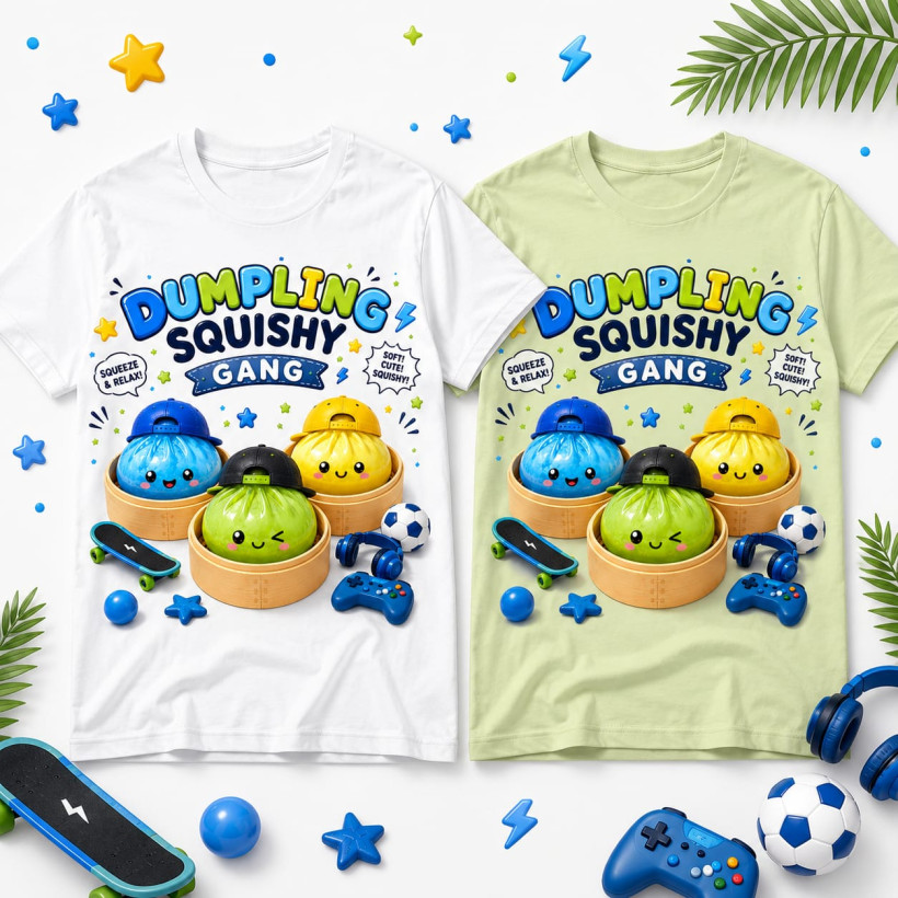 ZA T-shirt BIAŁY - Pierożki GANG