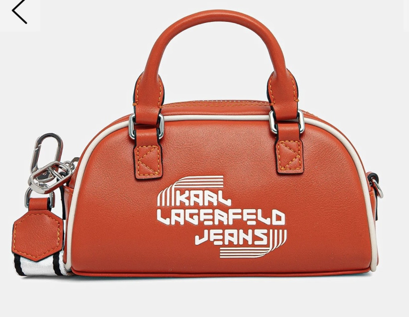 Torebka Karl Lagerfeld crossbody pomarańczowa