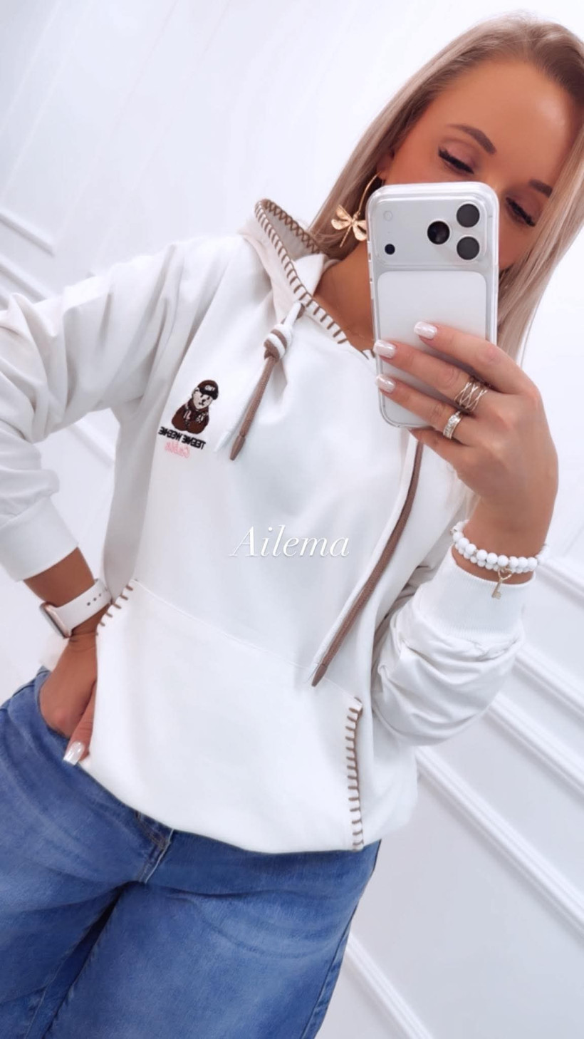 Bluza Megi z kapturem B2977 miś