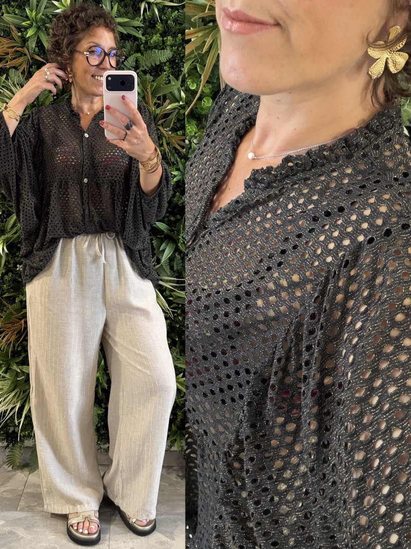 blouse ajouré 