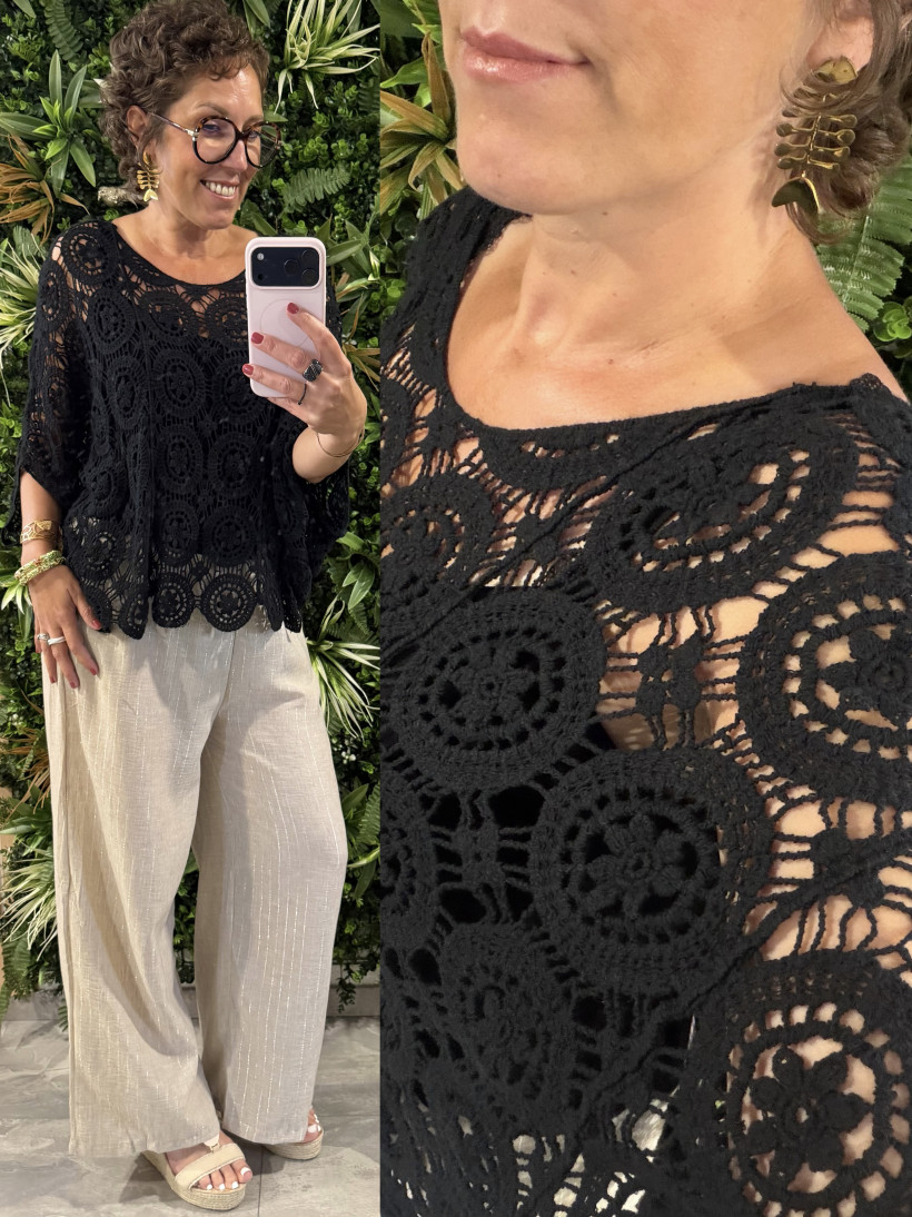 débardeur + haut crochet