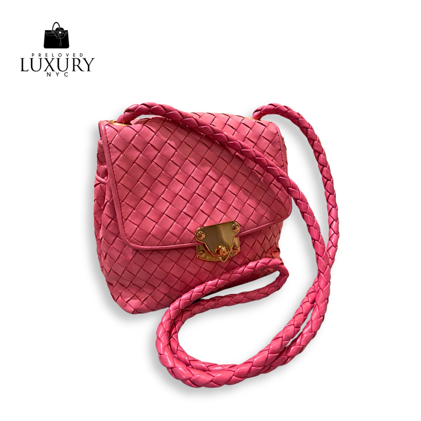 BOTTEGA VENETA Leather Intrecciato Shoulder Bag