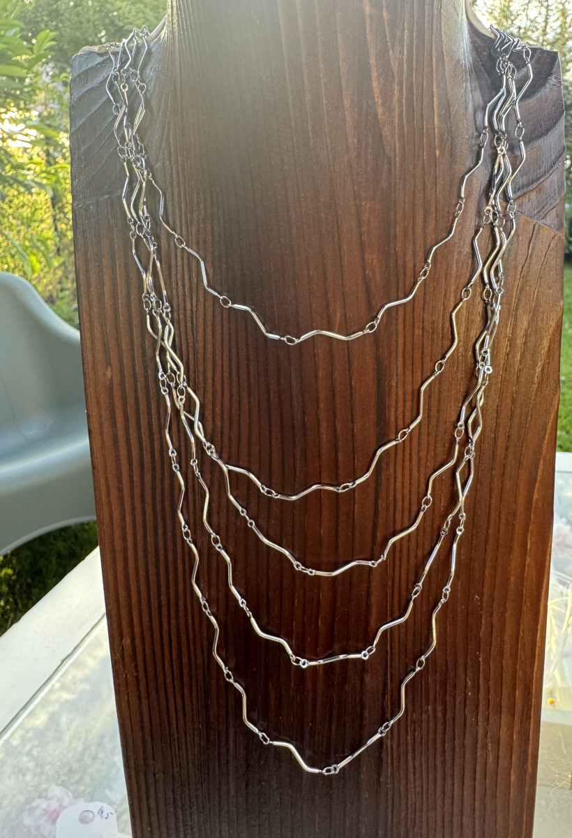 Collier multi argenté 