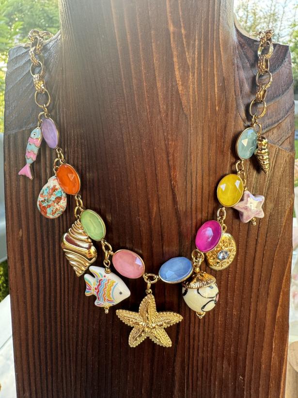 Collier pampille multi 
