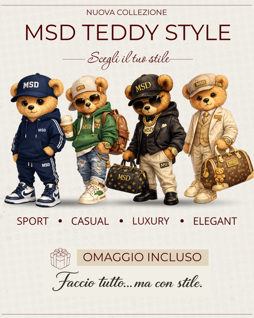 DTF TEDDY STYLE 20 CM