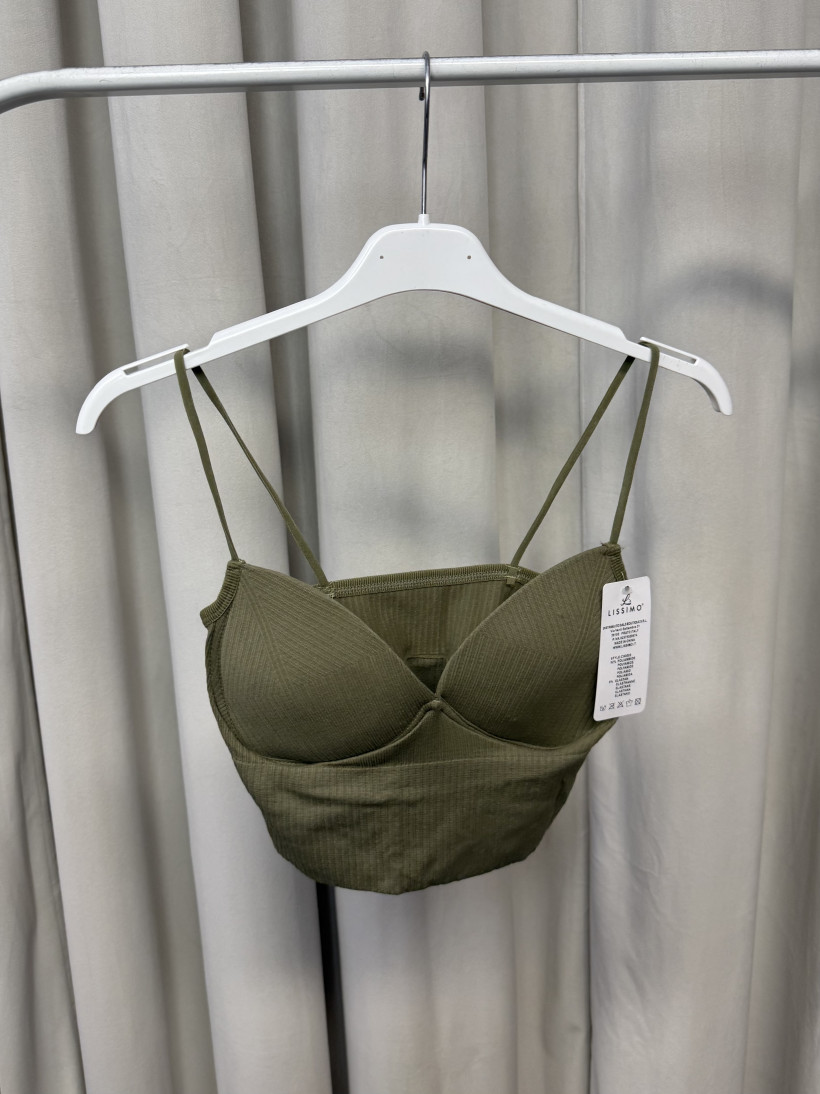 Top prążek khaki 