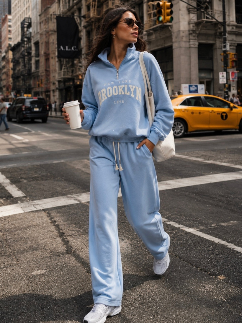 Komplet dres Brooklyn  niebieski 