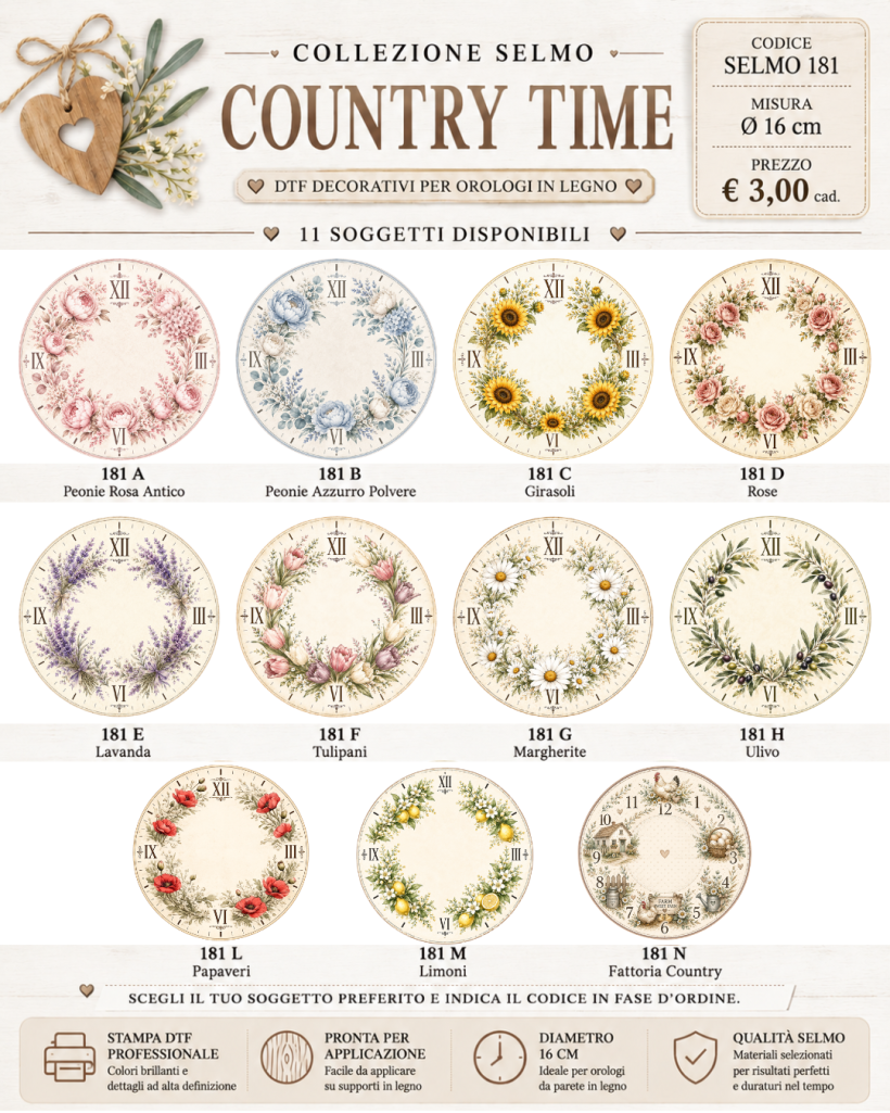 DTF OROLOGIO 16 CM