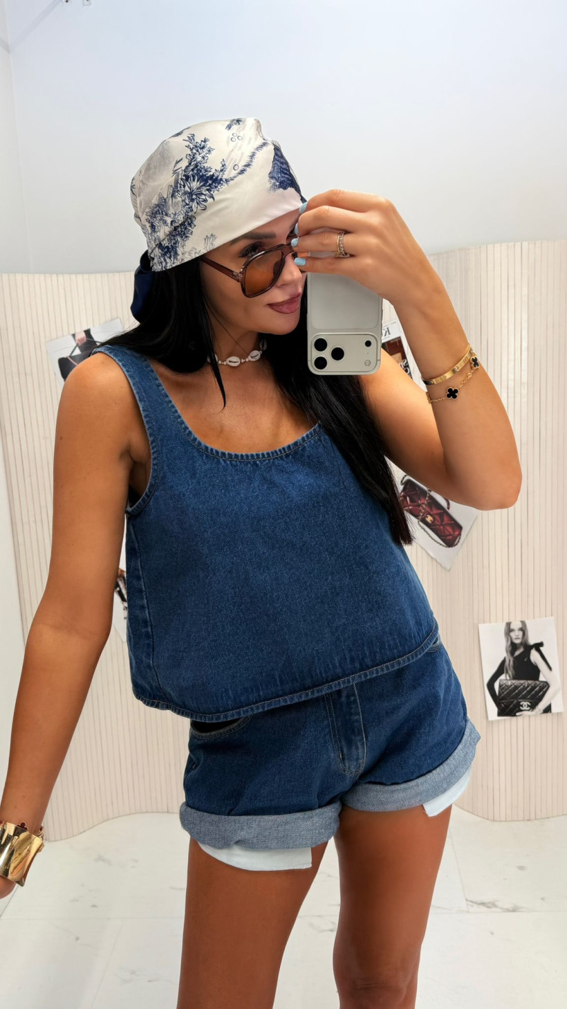 La Milla top jeansowy