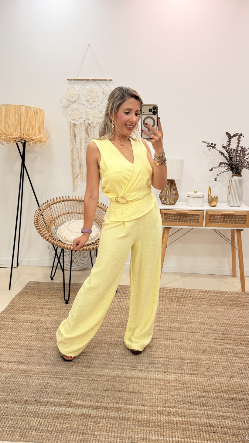 CONJUNTO DE 2 PEÇAS DE LINHO 
