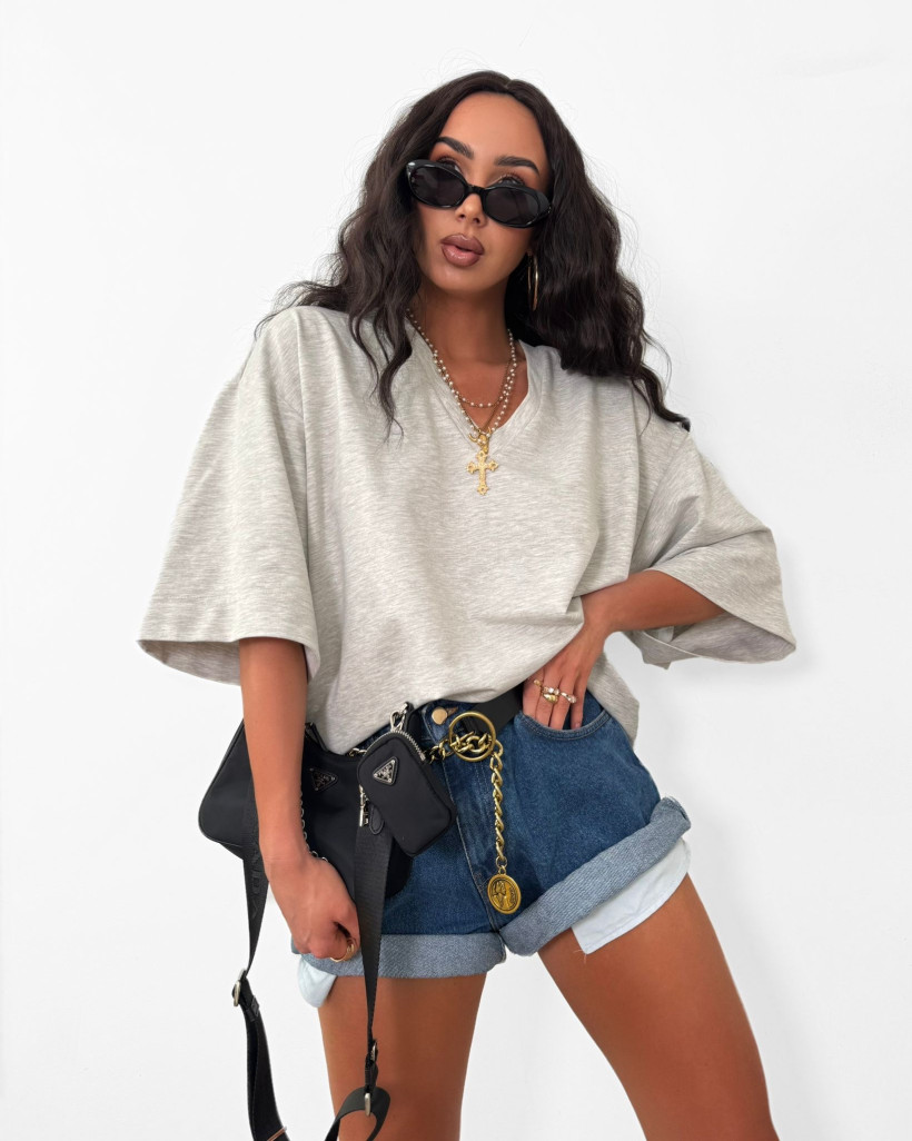 La Milla t-shirt oversize w szpic