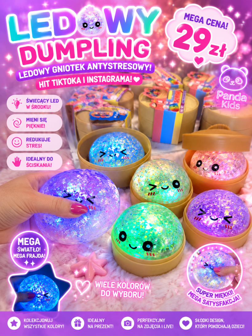 Gniotek DUMPLING LED