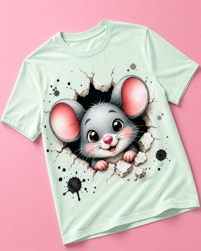 ZA T-shirt MIĘTA- myszka
