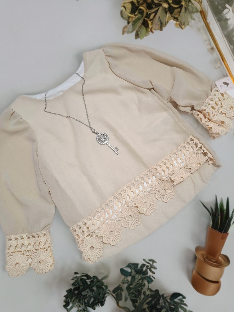 Bluzeczka elegancka zwiewna KLUCZ 98-158cm