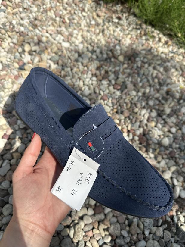 Vini 14 mokasyn vinceza oca25-2285 nv granatowy mokasyn dziurkowany