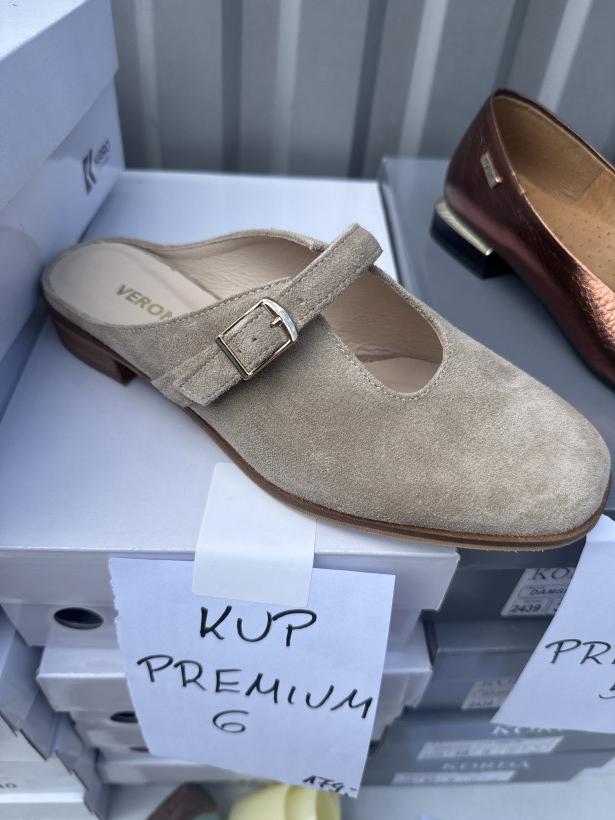 Premium 6 laczek zakryty beżowy z paskiem acetonami 1955/k corda