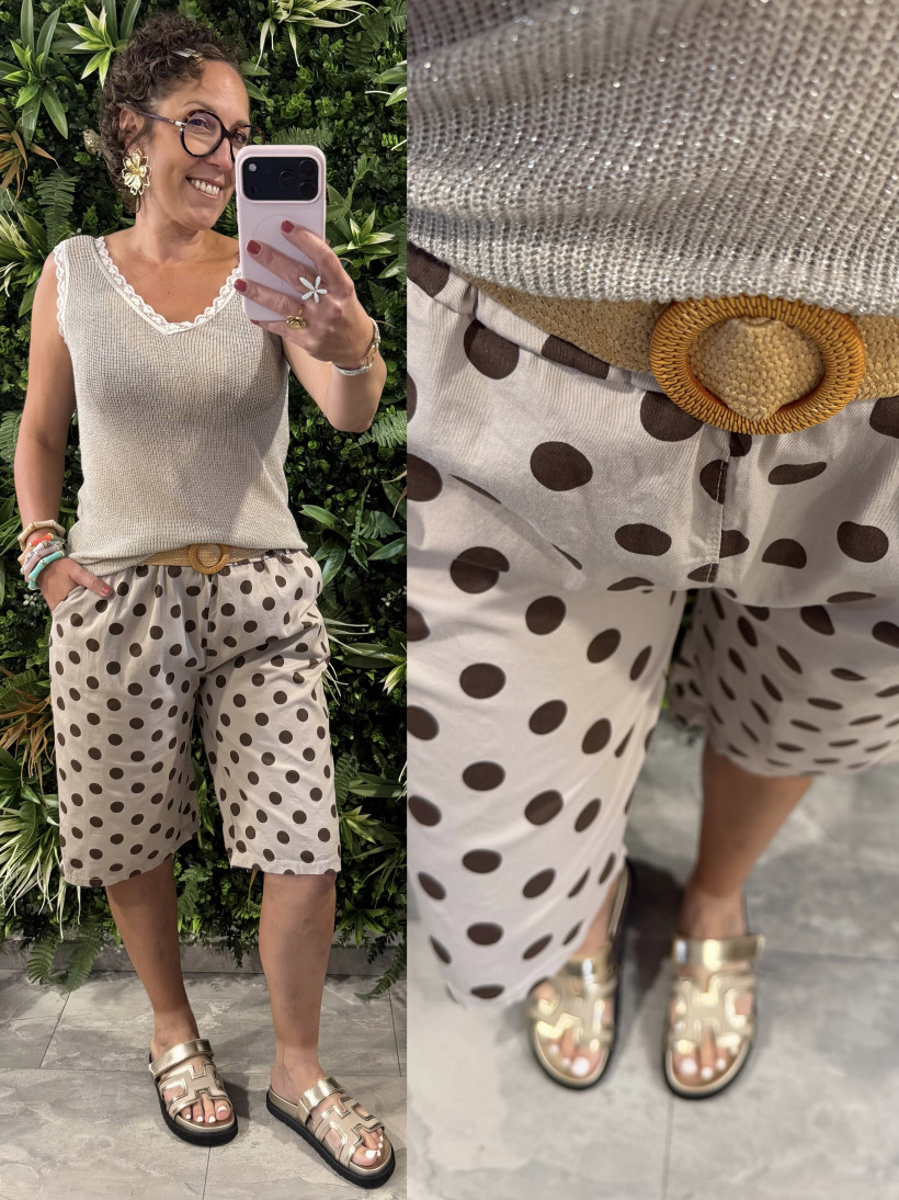 short long à pois 