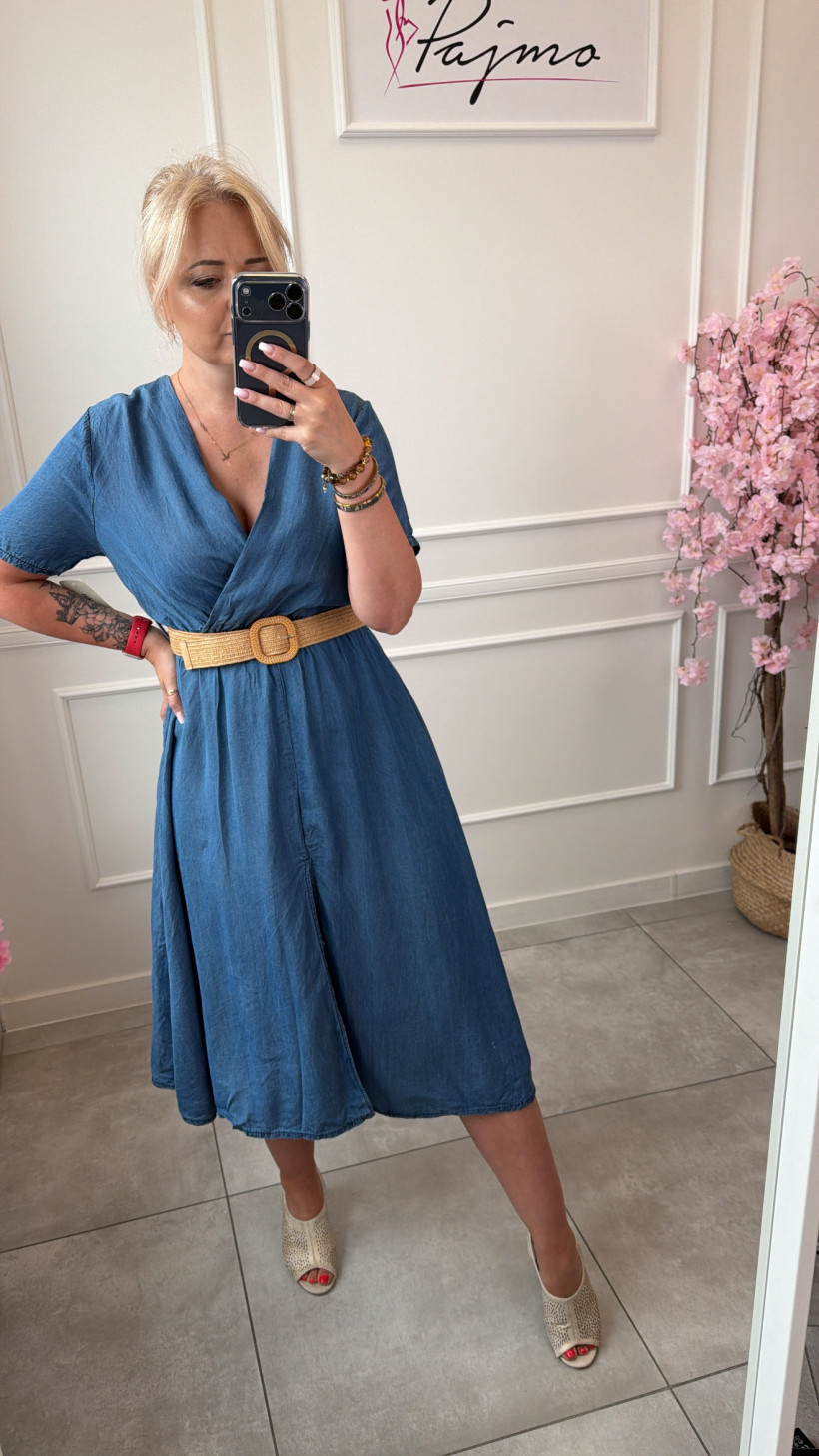 Sukienka cienki jeans 15008