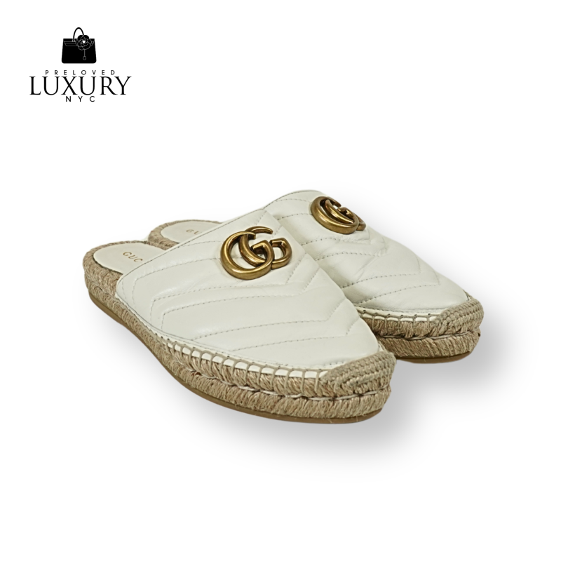 GUCCI Marmont Espadrille Mules