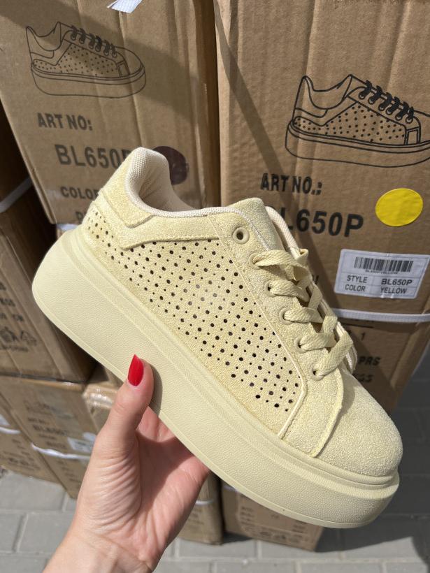 IDOL ŻÓŁTY półbut seastar bl650p yellow żółty adik dziurkowany
