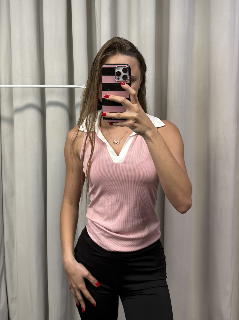 Bluzka z kołnierzykiem T-shirt