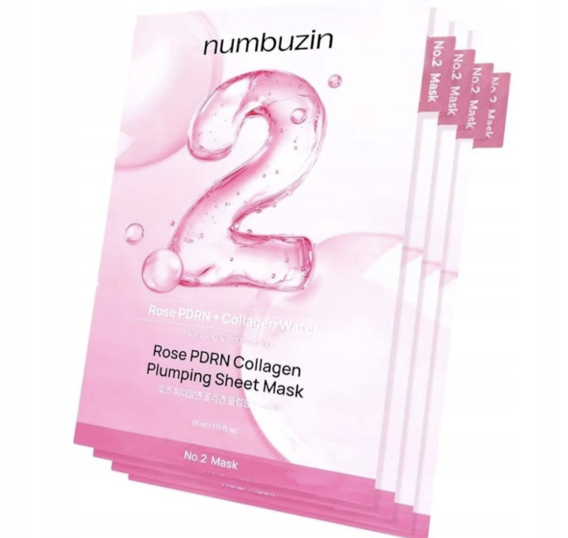 Maska Numbuzin No.2 Collagen Plumping Regeneracja Peptydy Blask 1sztuka