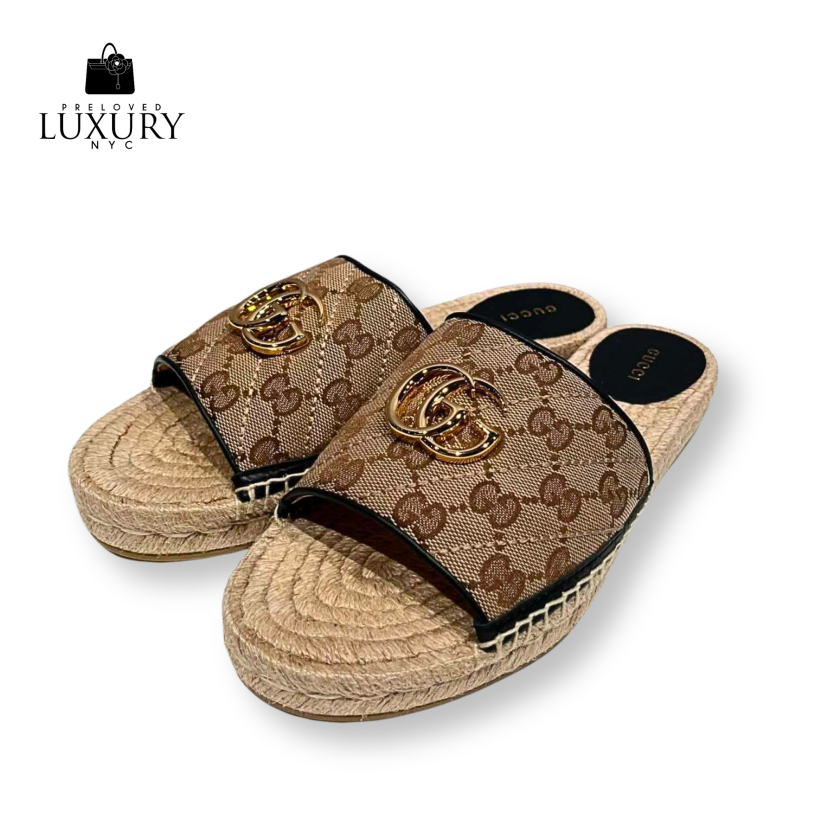 GUCCI GG Canvas / GG Marmont Sandals
