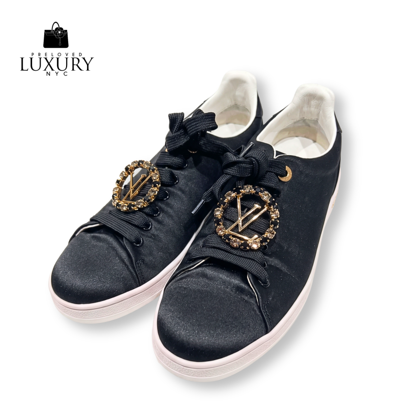 LOUIS VUITTON Satin Sneakers SIZE 38