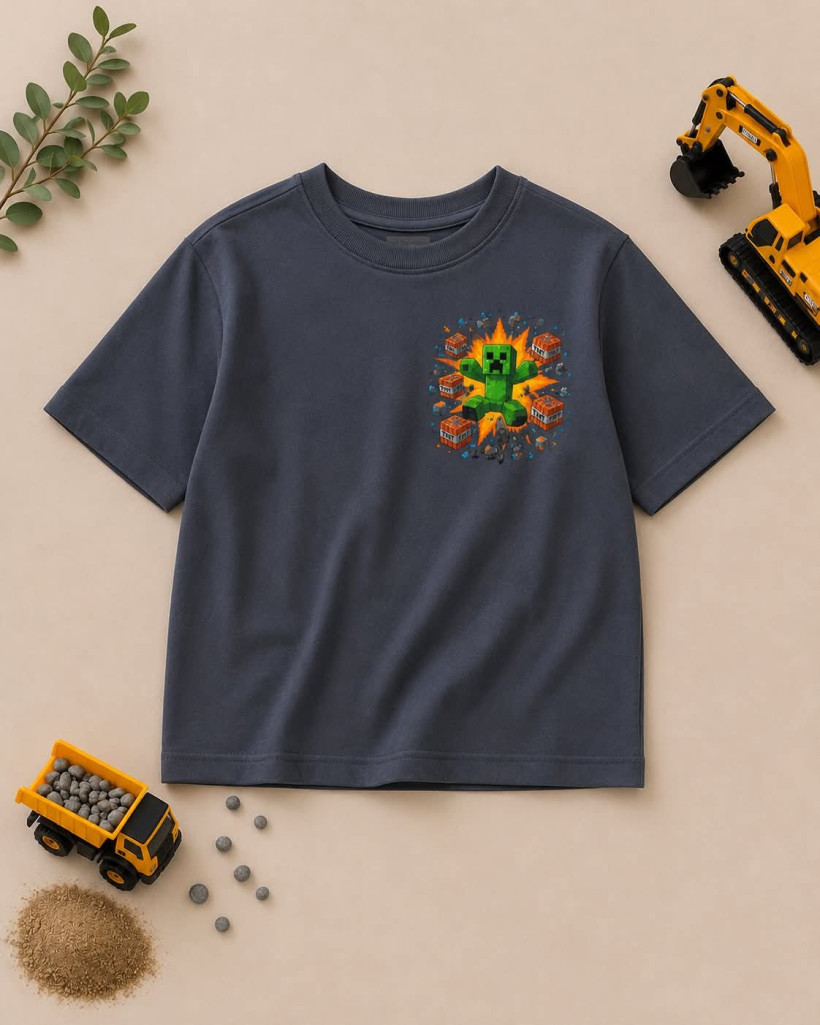 T-SHIRT GRAFIT MINECRAFT MAM TEN LUZ