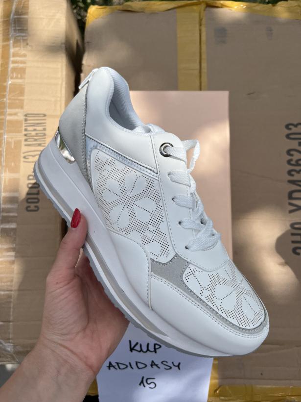 ADIDASY 15 2h0-YD4362-03 white biały klin wzorki