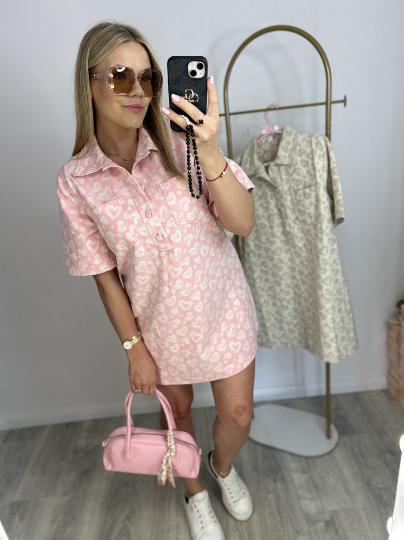 Sukienka JEANS PANTERKA PINK