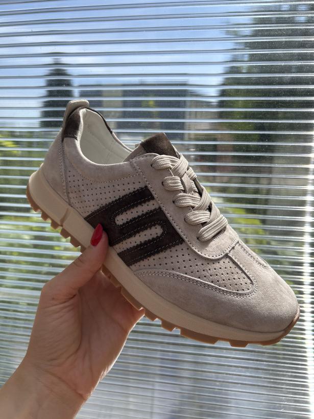 GEL 4 półbut gelteo m-036 grey beżowy adik zamszowy 