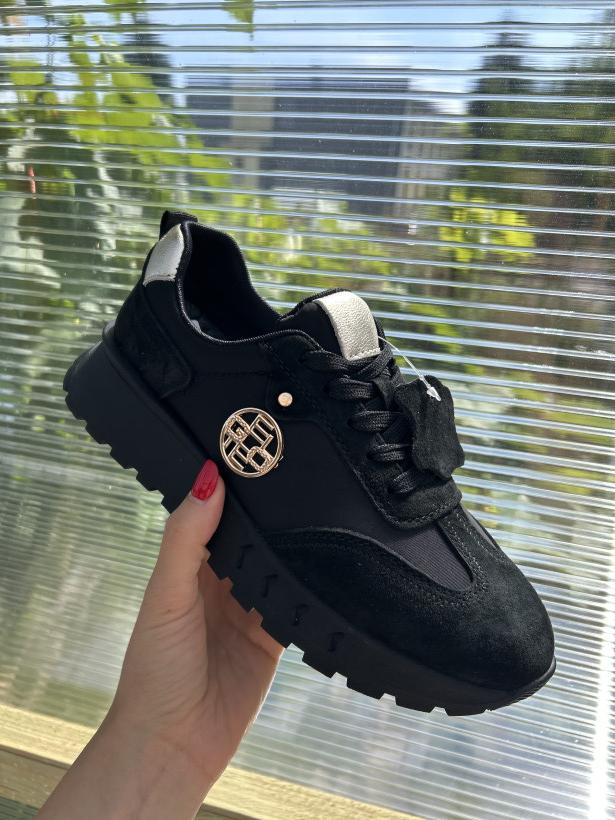 GEL 12 półbut gelteo m-035 black czarny adik z złotym kołem 