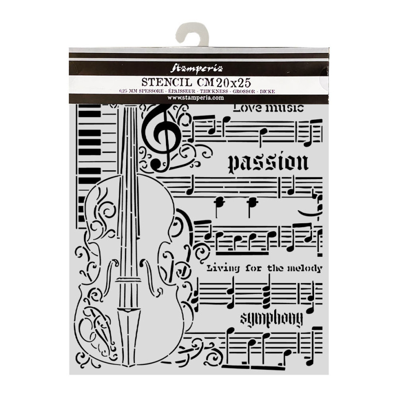 STENCIL SYMPHONY 20X25 VIOLINO -210