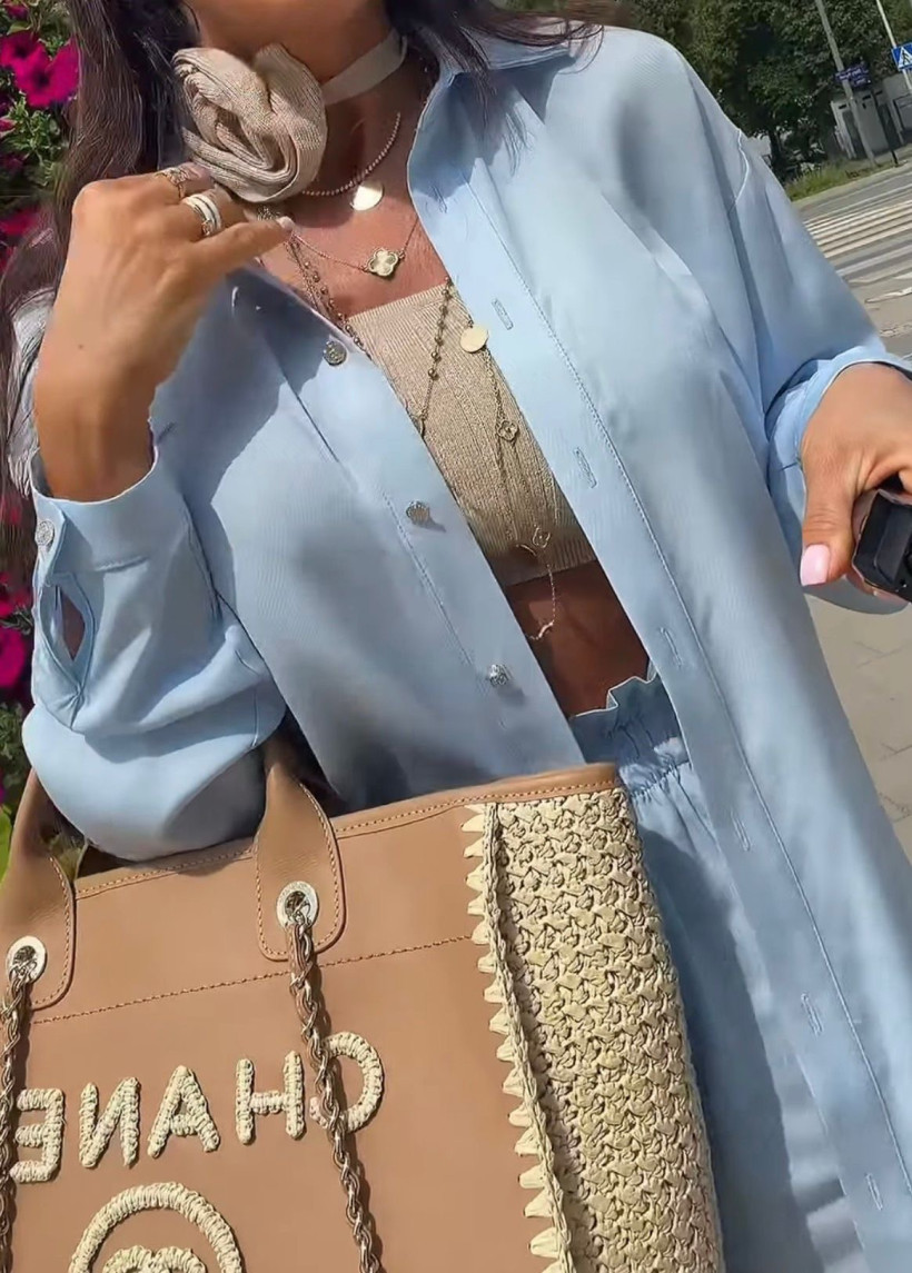 KOSZULA ZARI BŁĘKIT LADY DRAMA