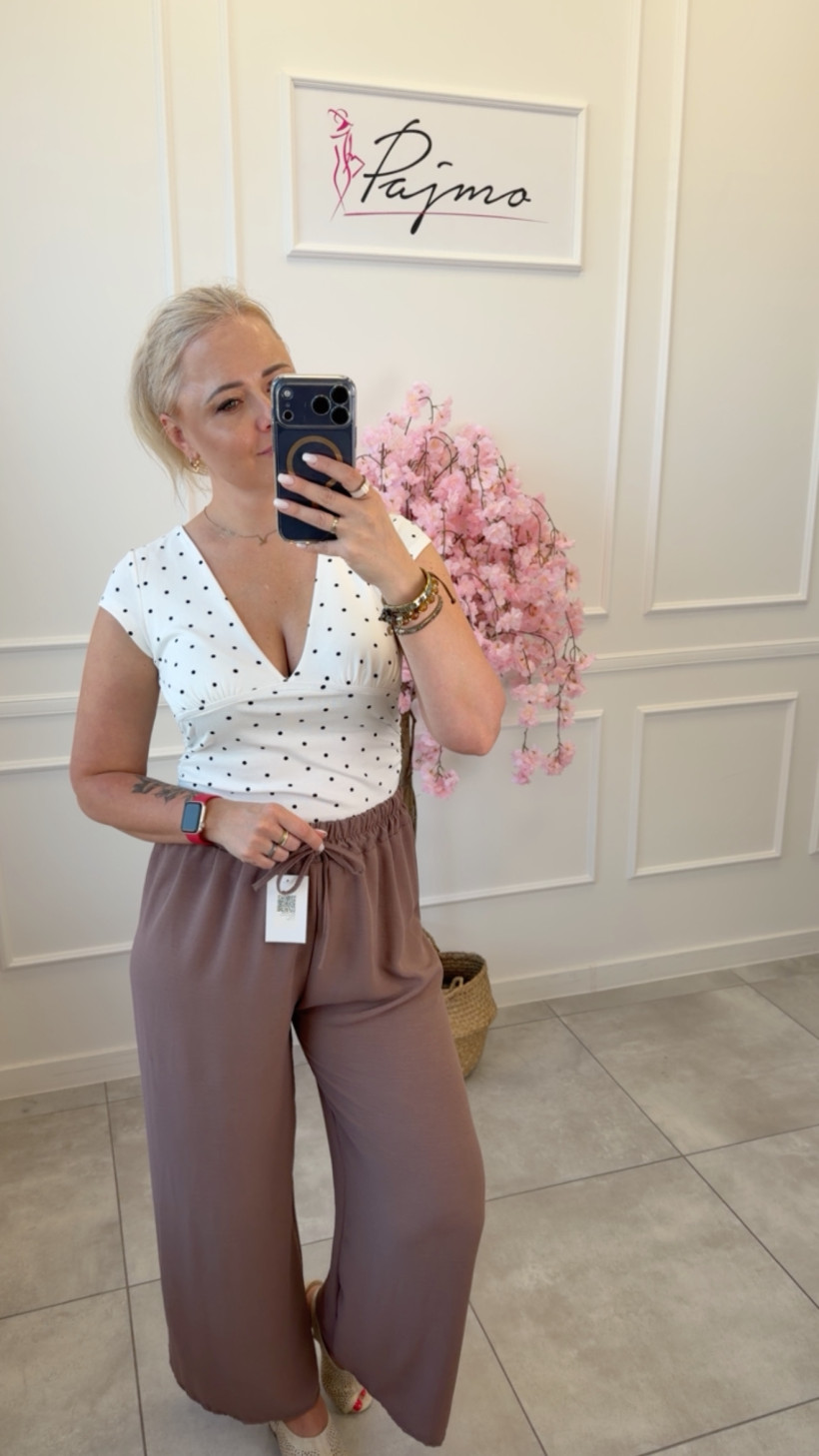 Bluzka bawełna grochy 15087