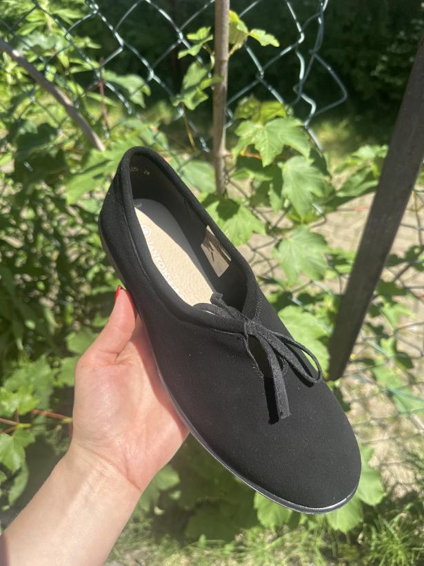 JANEK 2 jankowski jk/p-3-325 black czarna balerina z kokardą 